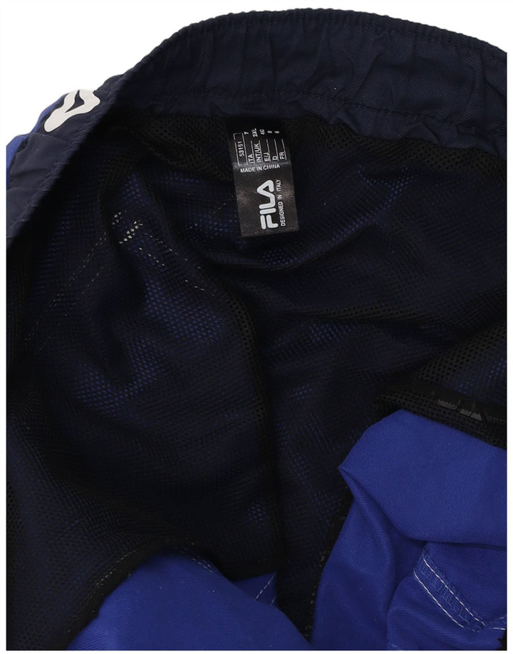 Pantaloncini da bagno grafici da uomo Fila 2XL blu poliestere