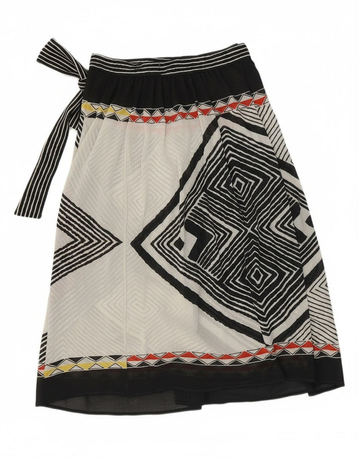 Gonna a portafoglio vintage da donna W28 media multicolore geometrica