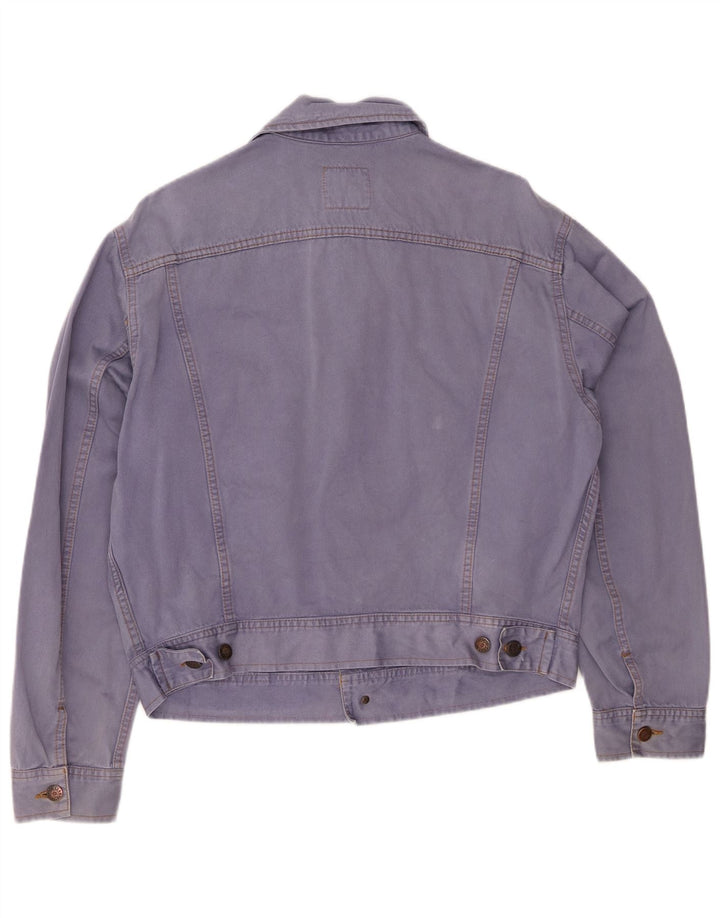 EL CHARRO Giacca di jeans oversize corta da donna UK 14 Cotone blu medio