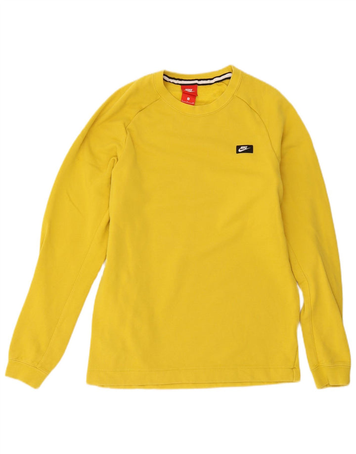 Felpa Nike Uomo Maglione Piccolo Giallo Cotone
