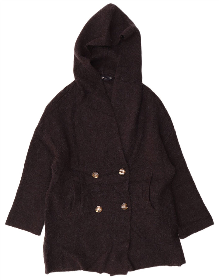 Maglione cardigan con cappuccio oversize da donna Zara UK 14 blu navy medio