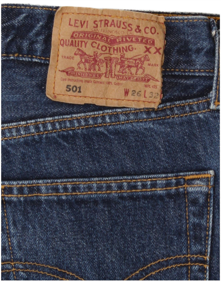 Levi's Uomo 501 Jeans dritti W26 L32 Blu