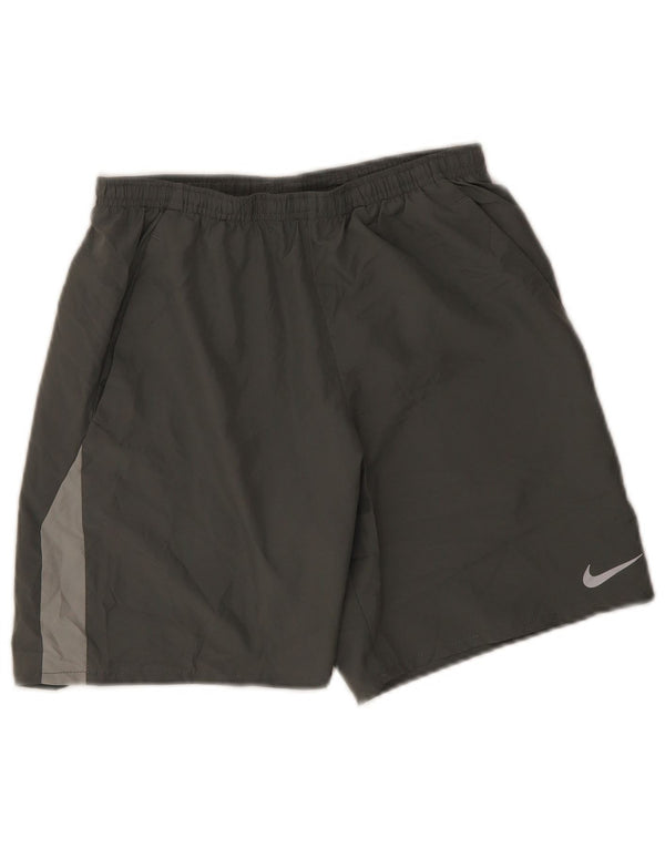 Nike Mens Dri Fit Sport Shorts Small Grey Colourblock Polyester