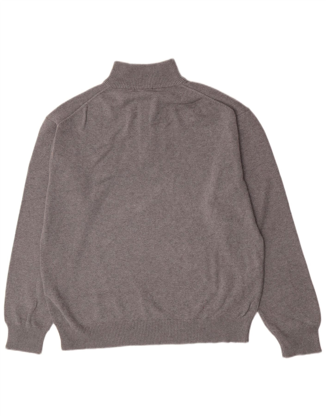 Gant Maglione da uomo con zip e collo 2XL in cotone grigio