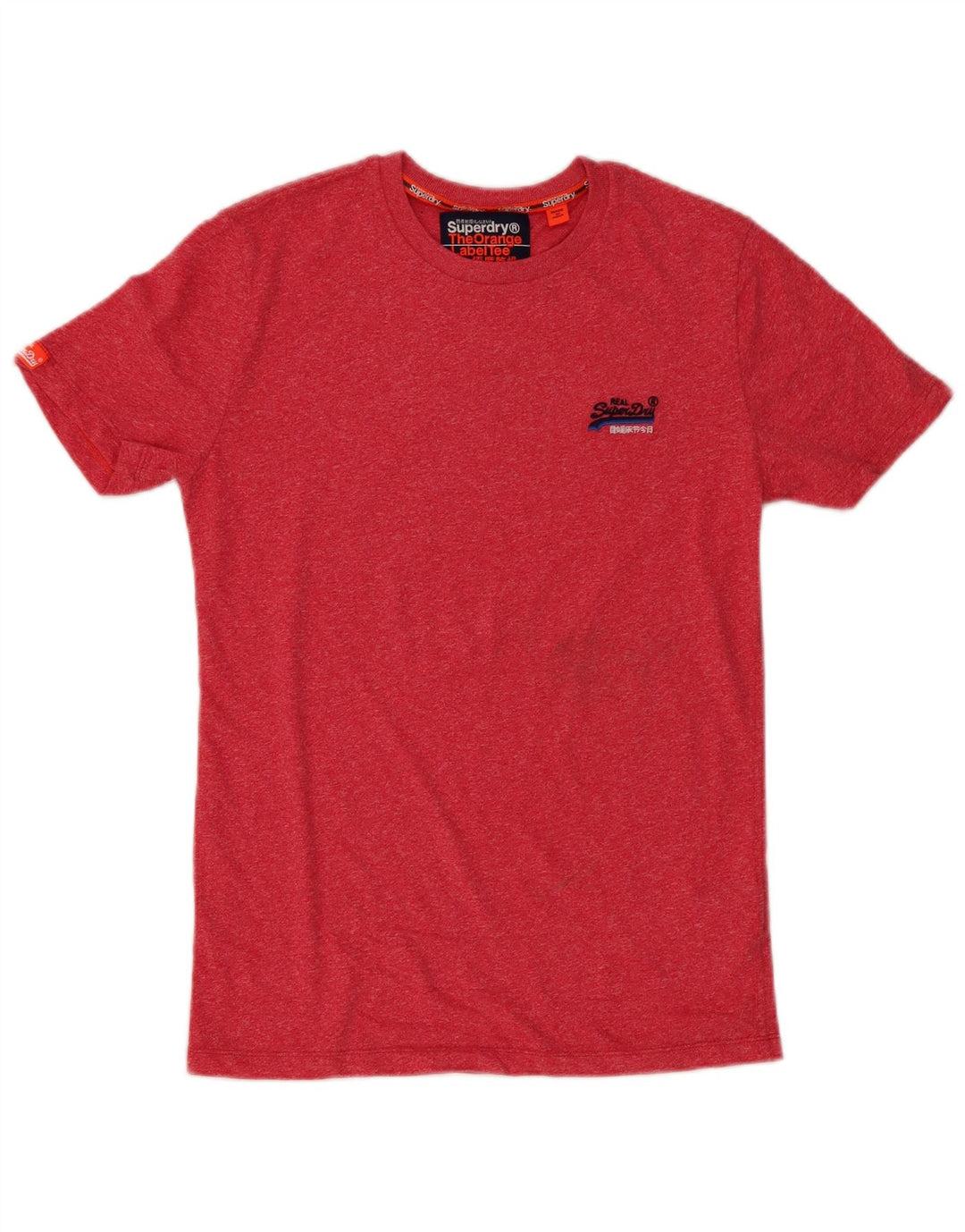 T-shirt da uomo Superdry Top Small in cotone rosso