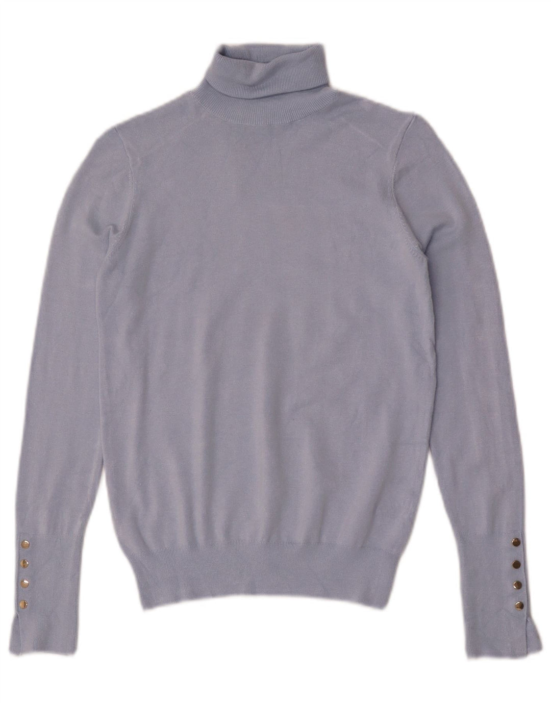 Maglione a collo alto da donna Zara UK 10 piccolo in viscosa blu
