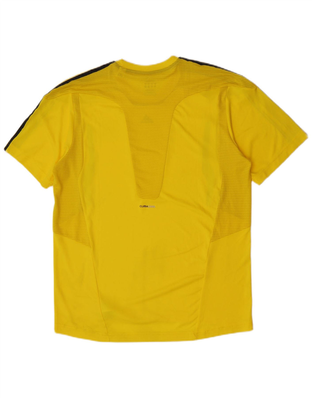 Adidas Uomo Climacool T-shirt Top Large Giallo Poliestere