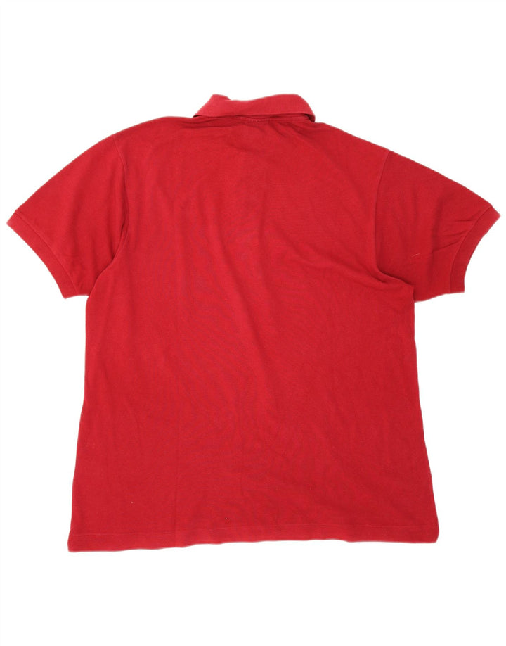 Polo da uomo Lacoste taglia 6 XL in cotone rosso