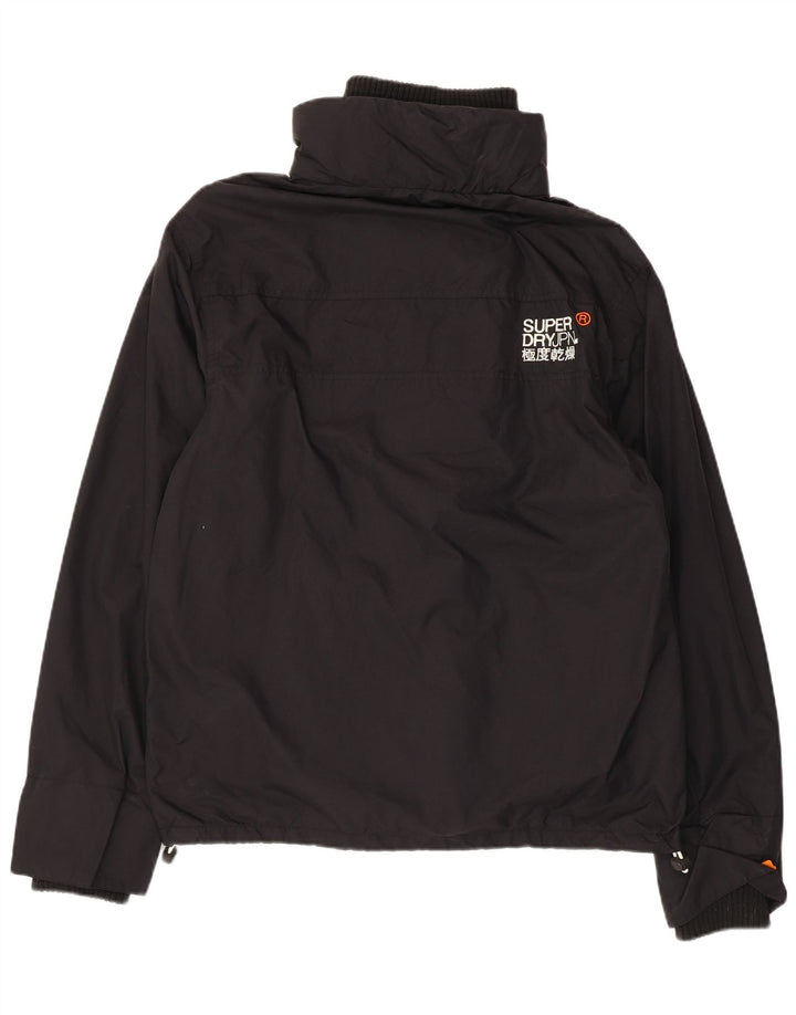 Giacca a vento grafica da donna Superdry Windcheater UK 16 grande nera