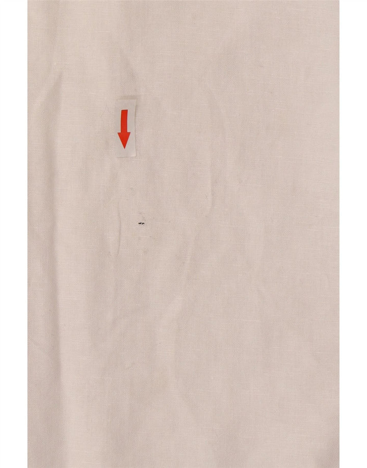 Camicia Zara da donna a maniche corte vestibilità comoda UK 14 Medium White
