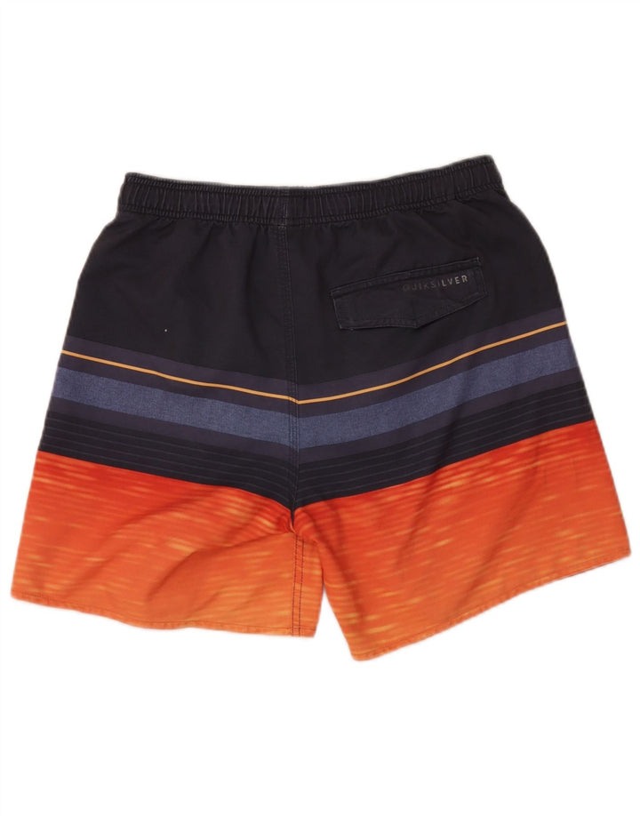 Pantaloncini da bagno grafici da uomo Quiksilver a righe medie multicolori