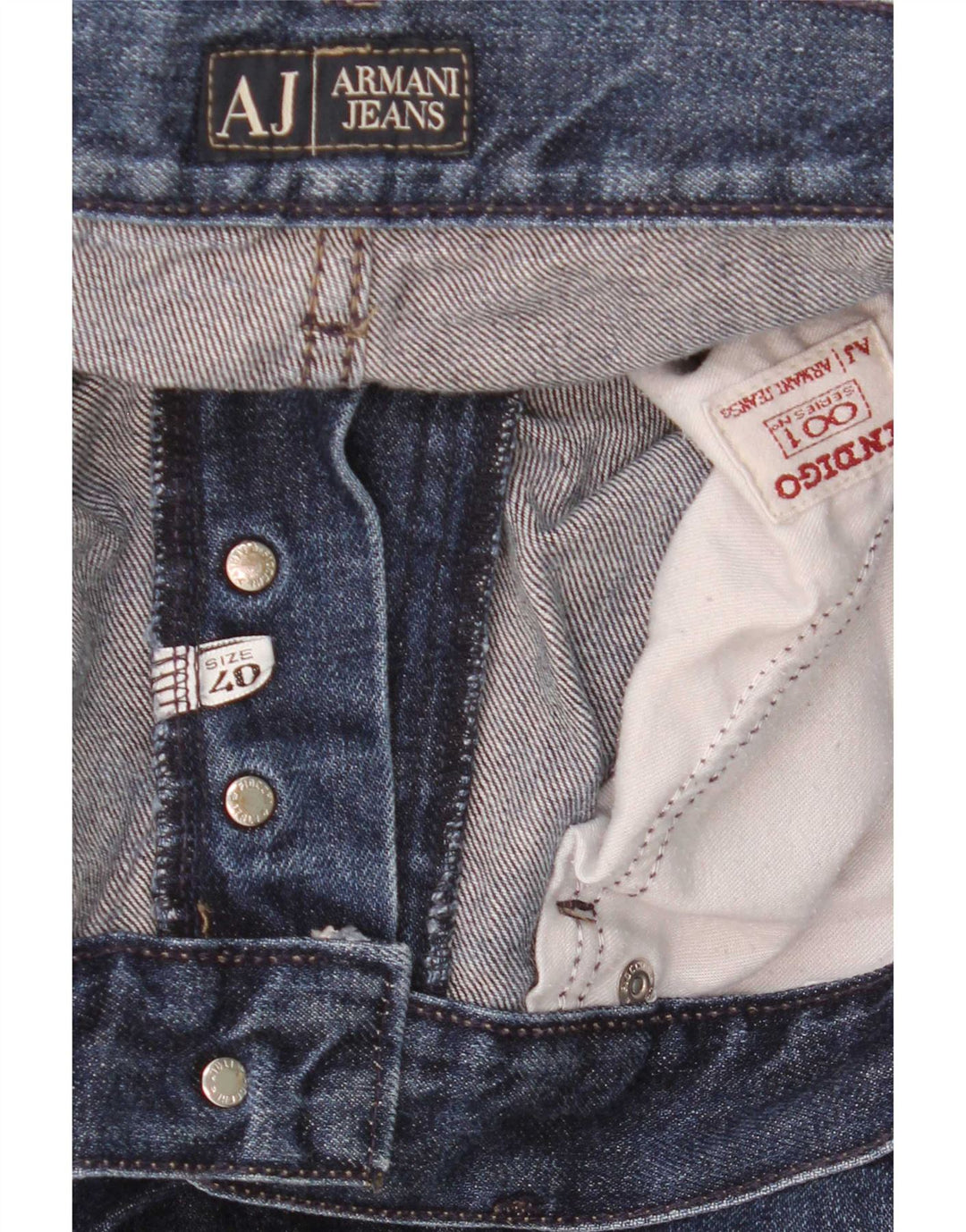 Jeans dritti da uomo Armani W40 L30 Blu