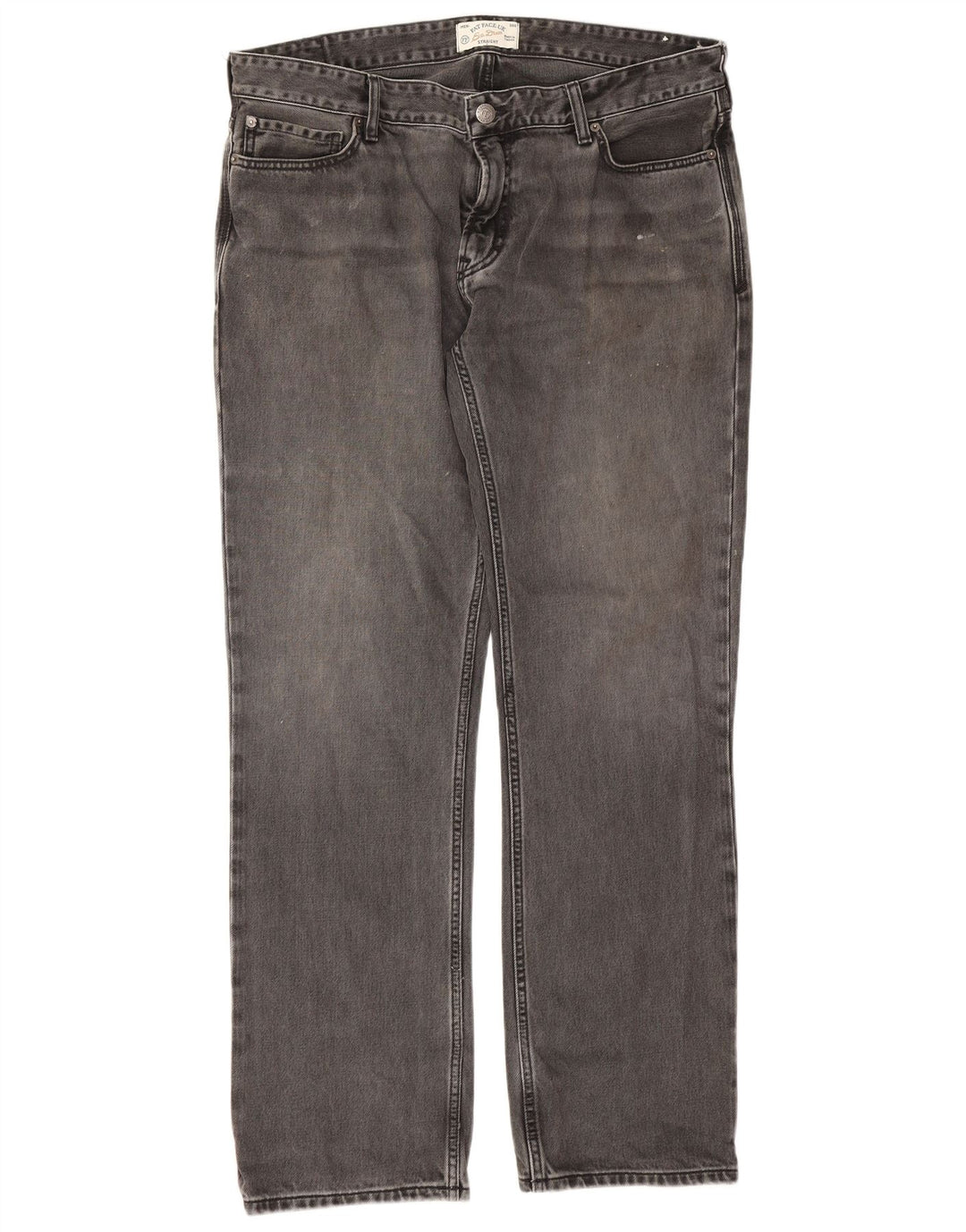 Jeans dritti da uomo Fat Face W36 L32 cotone grigio