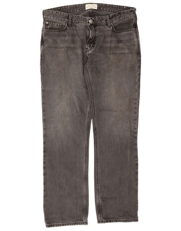 Jeans dritti da uomo Fat Face W36 L32 cotone grigio
