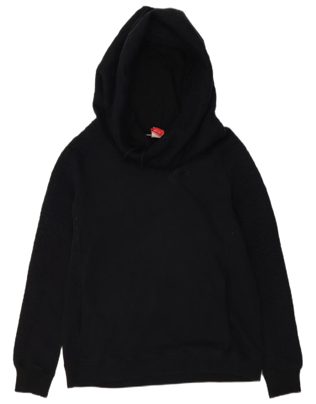 Felpa con cappuccio oversize da donna Nike UK 14 cotone medio nero
