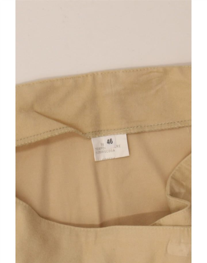 VINTAGE Womens High Waist Wrap Skirt IT 46 Large W30  Beige Polyester Vintage Vintage and Second-Hand Vintage from Messina Hembry 