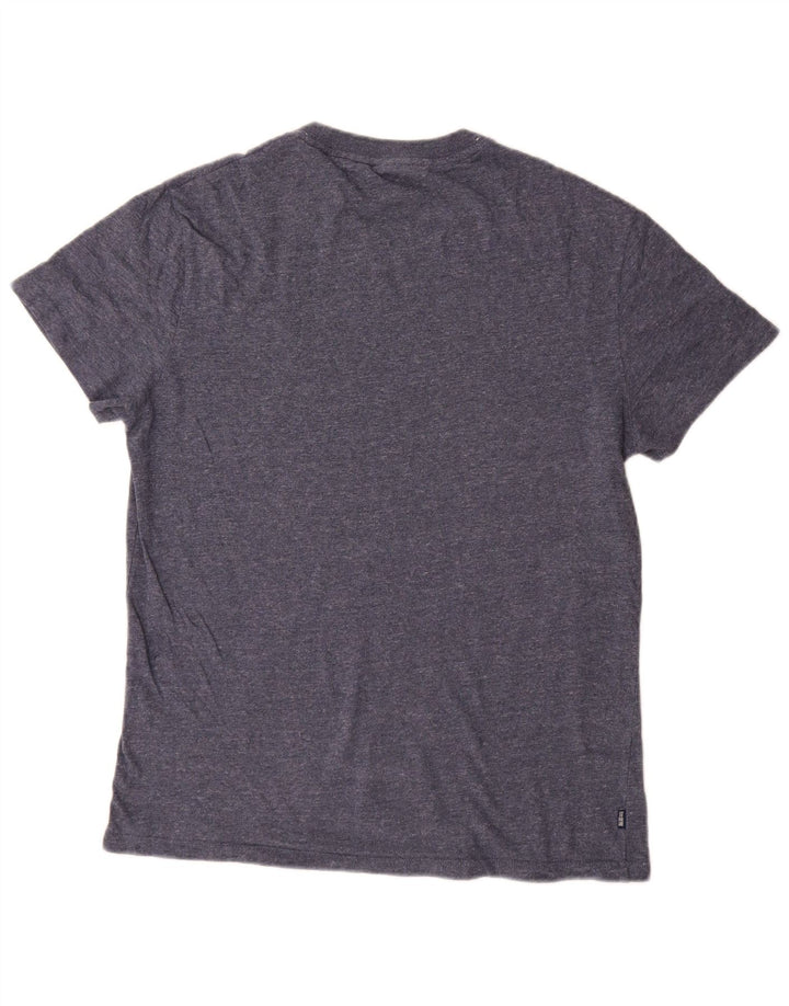 T-shirt da uomo Superdry Top in cotone blu navy medio