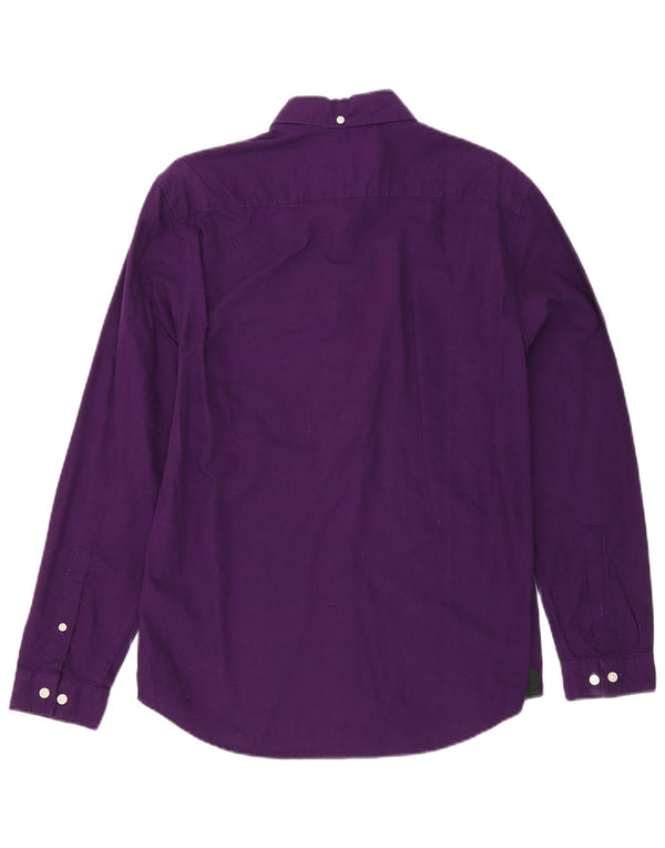 Camicia slim fit da uomo Jack Wills piccola in cotone viola