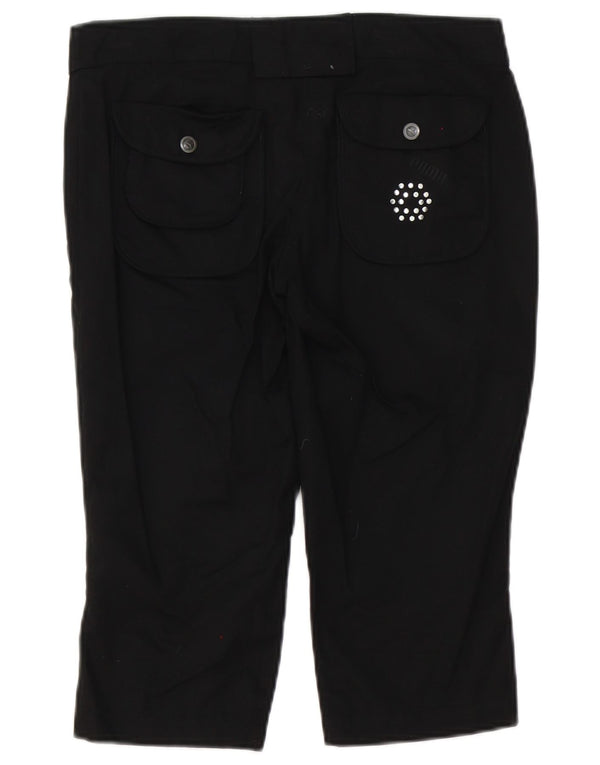 Pantaloni Capri a vita bassa da donna Puma UK 8 Small W30 L17 Neri