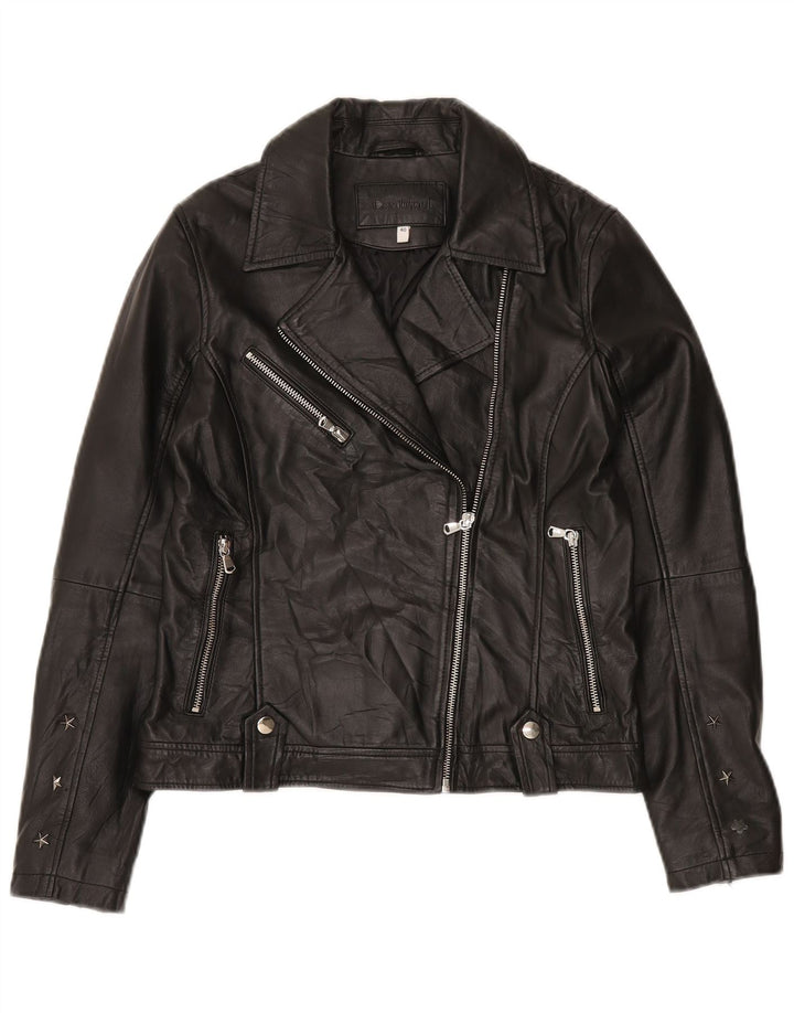 Giacca Biker Pelle Donna Conbipel IT 40 Small Pelle Nera