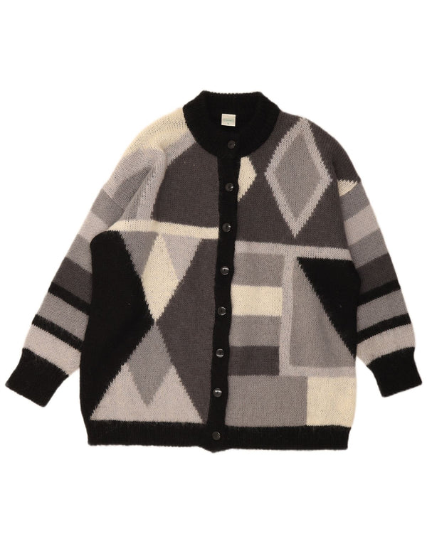 Maglione cardigan oversize Canda da donna C&A UK 18 XL Acrilico geometrico grigio