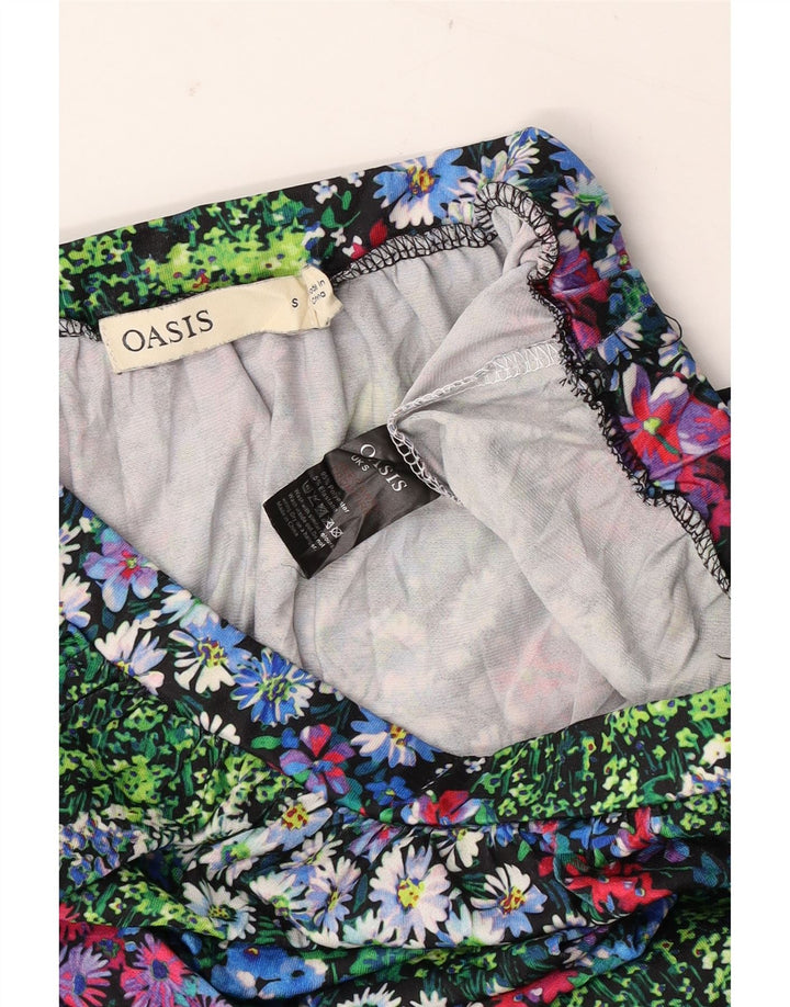 Gonna longuette a pieghe da donna OASIS piccola W26 poliestere floreale multicolore