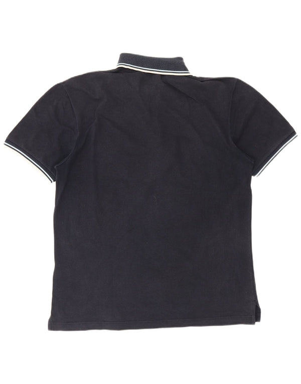 Fred Perry Mens Polo Shirt Large Navy Blue Cotton