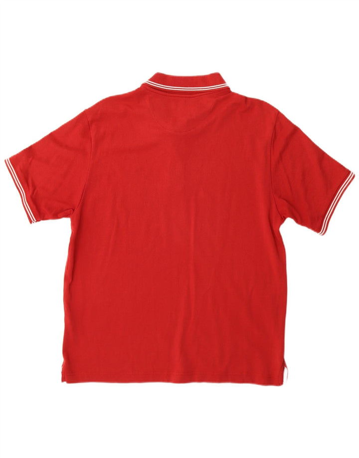 Polo da uomo Easy Fit Champion in cotone rosso medio