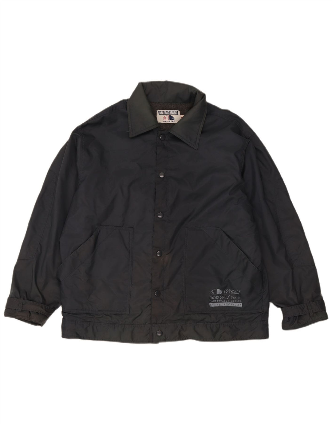 Americanino Bomber da uomo UK 40 Large Nero Nylon