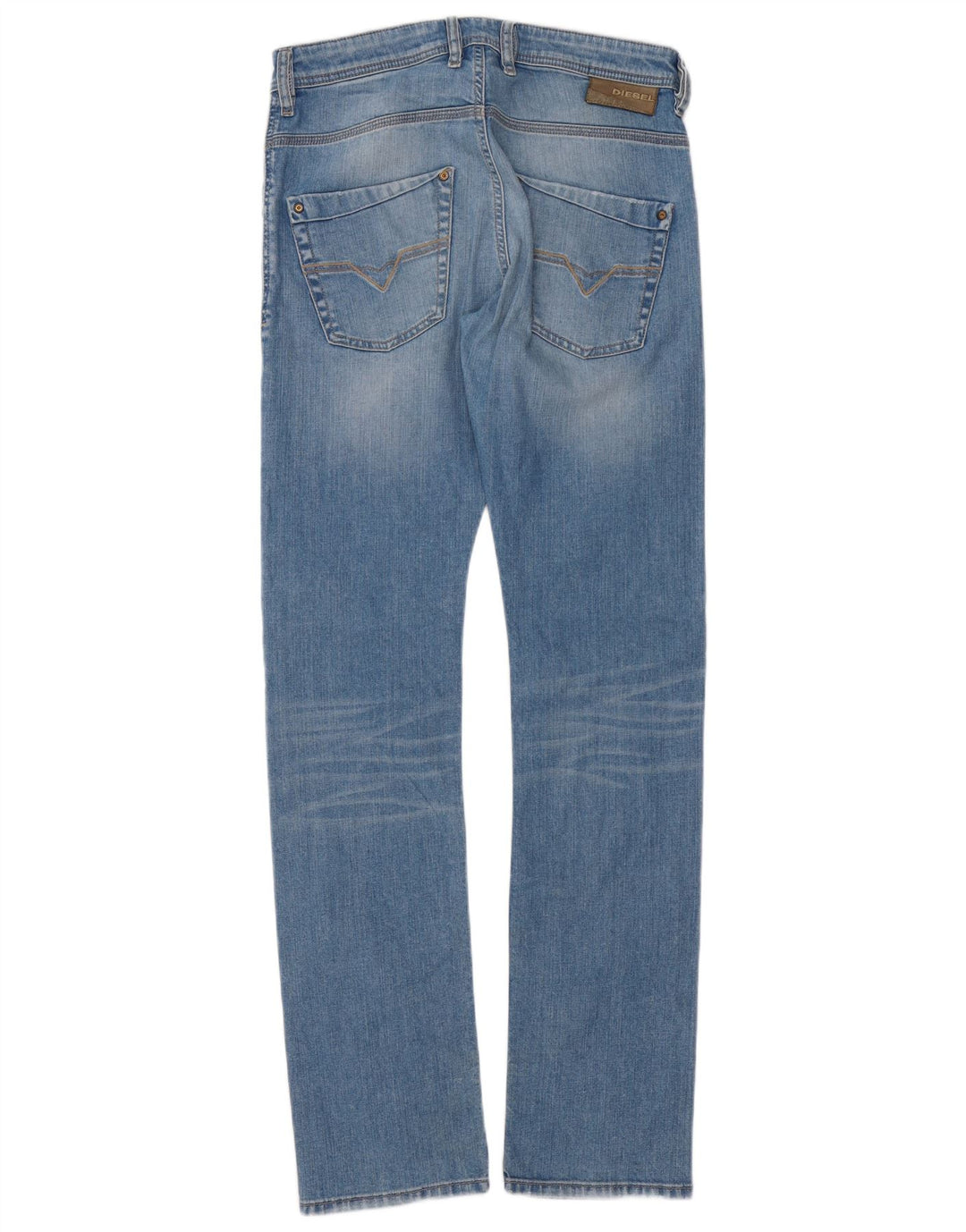 DIESEL Jeans dritti Krooley da uomo W29 L34 cotone blu