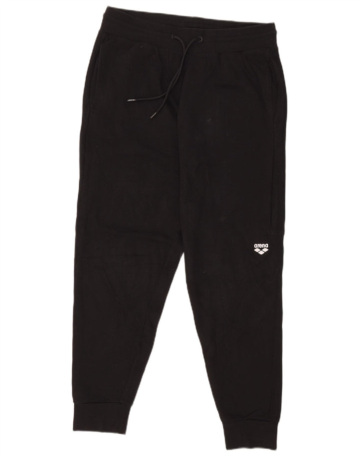 Pantaloni da tuta da uomo Arena Joggers medio cotone nero