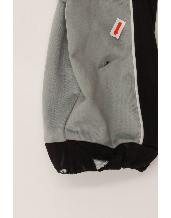 Felpa con cappuccio e zip ASICS da uomo XL grigio color block