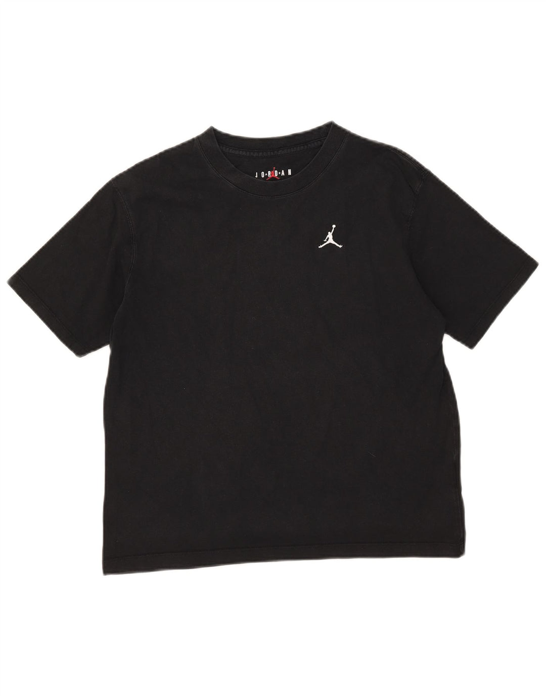 T-shirt Jordan da donna Top UK 10 piccola in cotone nero