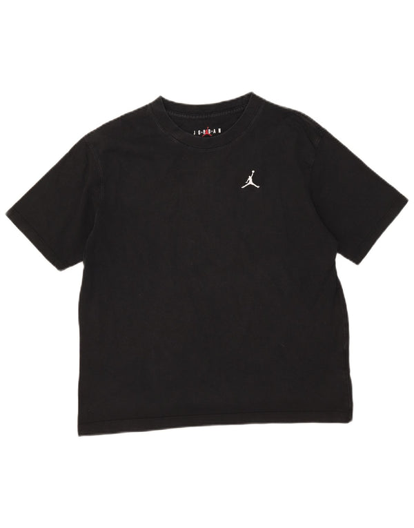 T-shirt Jordan da donna Top UK 10 piccola in cotone nero