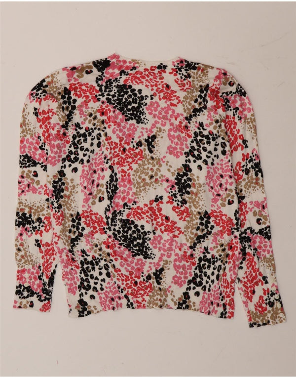 Maglione maglione girocollo da donna Marks & Spencer UK 14 grande multicolore