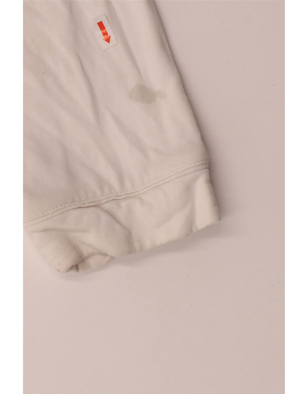 ADIDAS Womens Tracksuit Top Jacket UK 14 Large White Cotton