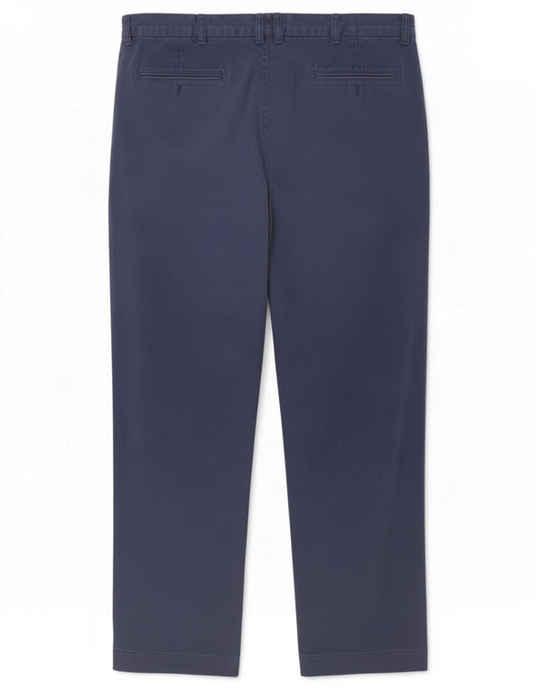 Pantaloni chino dritti da uomo Polo Ralph Lauren W36 L32 cotone blu navy