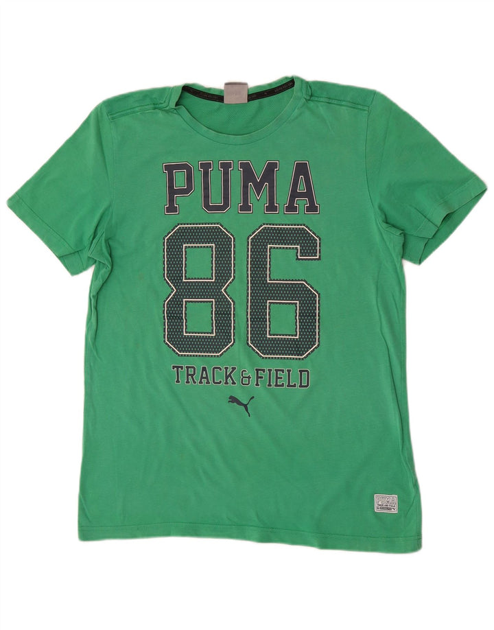 T-shirt grafica da uomo Puma Small verde