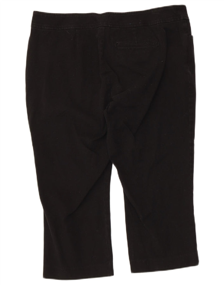 Pantaloncini Bermuda Petite da donna CHAPS US 14 XL W34 Cotone nero