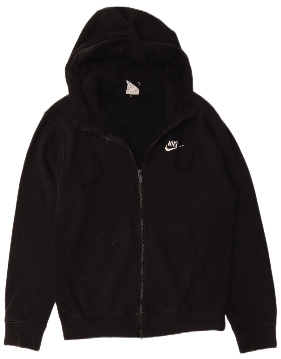 Felpa con cappuccio e zip Nike da uomo XS in cotone nero