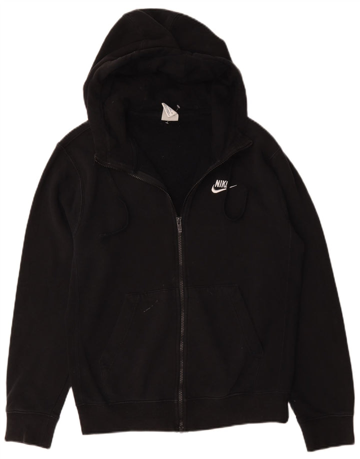 Felpa con cappuccio e zip Nike da uomo XS in cotone nero