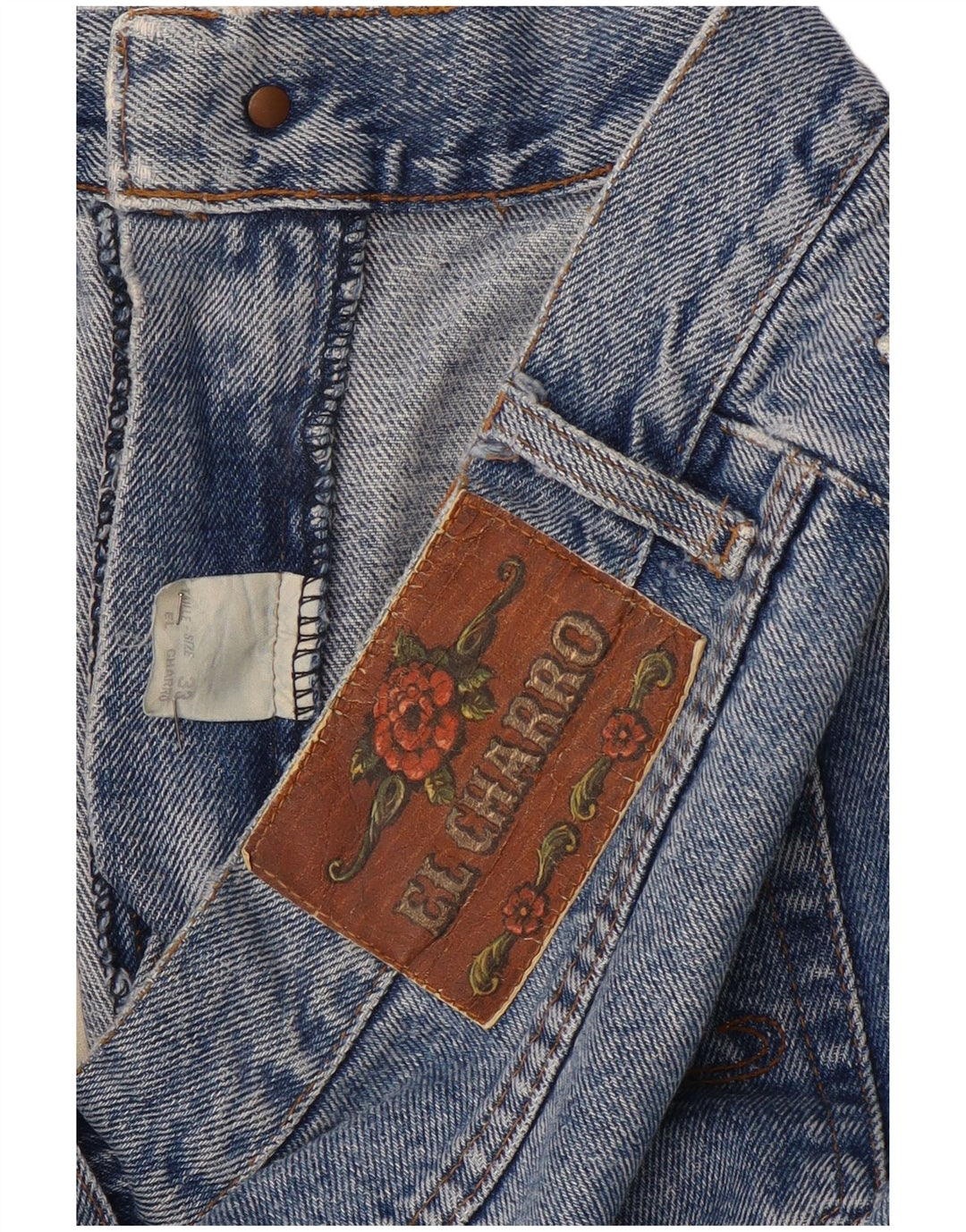 Jeans affusolati da uomo EL CHARRO W33 L31 cotone blu