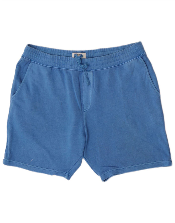 Pantaloncini sportivi vestibilità regolare da uomo Marks & Spencer XL in cotone blu