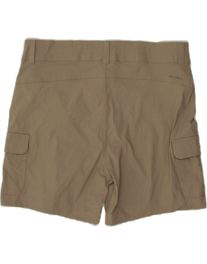 EDDIE BAUER Womens Cargo Shorts US 14 XL W36  Grey Nylon Vintage Eddie Bauer and Second-Hand Eddie Bauer from Messina Hembry 