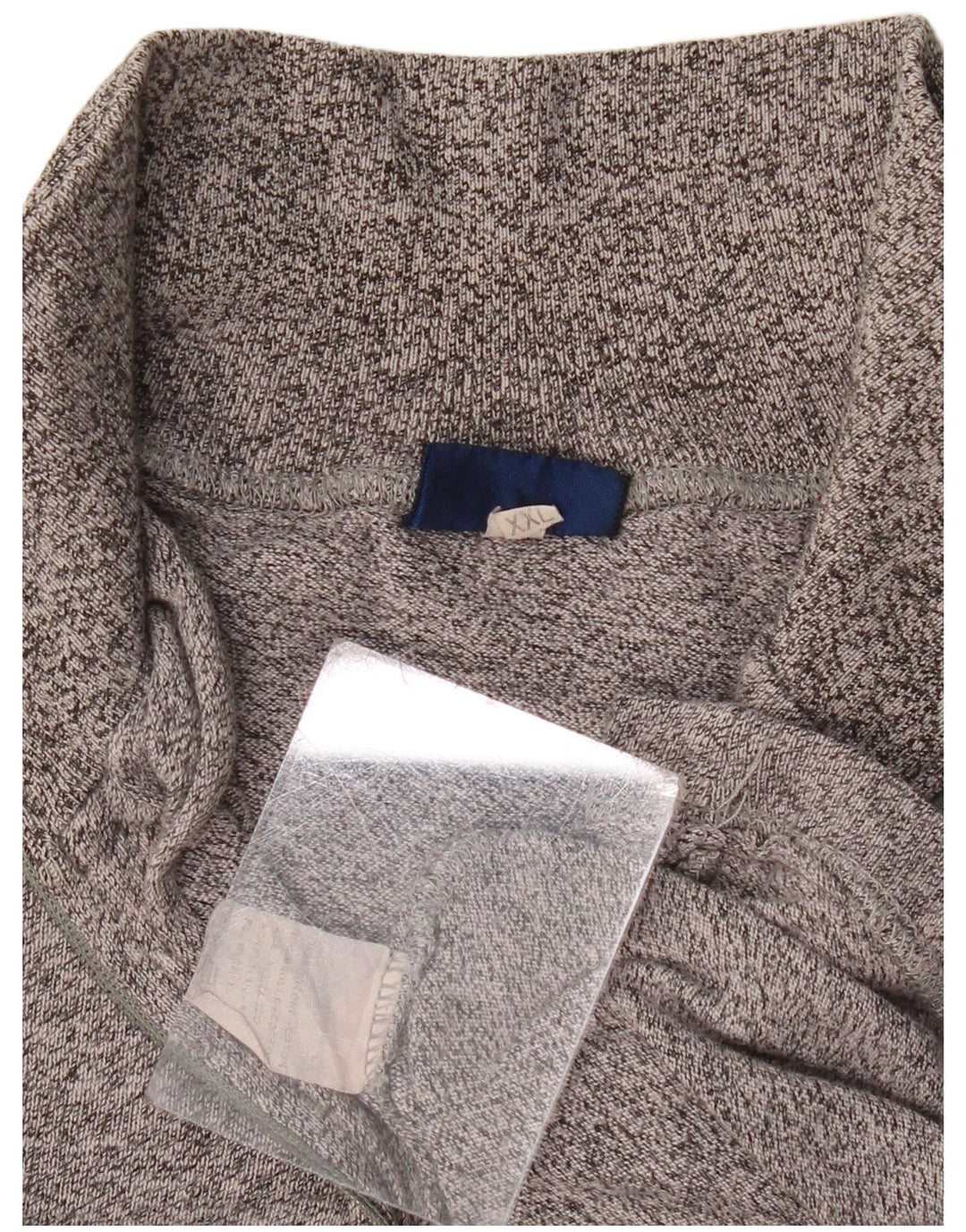 Top ASICS da uomo con zip e collo grafico a maniche lunghe 2XL Grigio