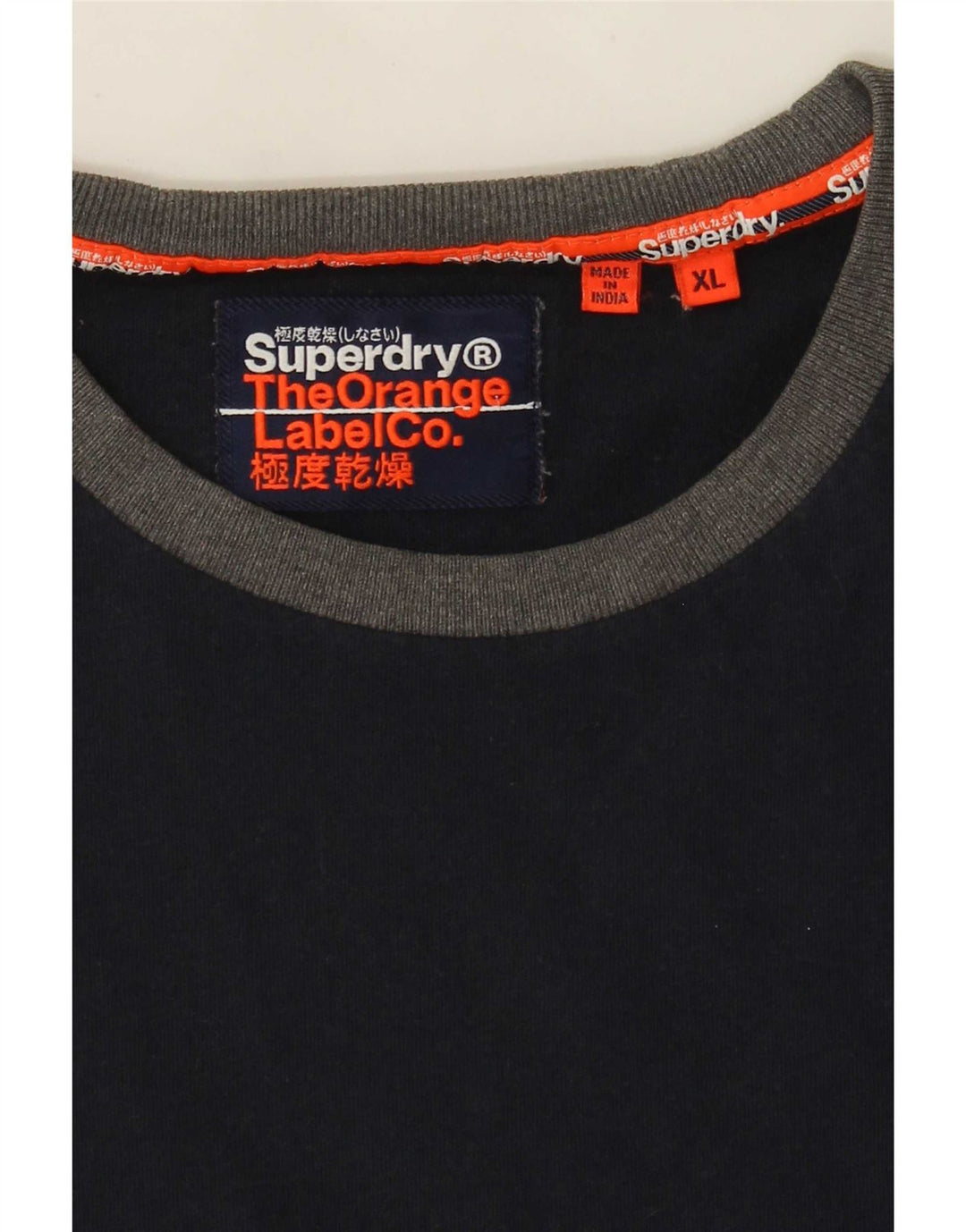 T-shirt da uomo Superdry Top XL blu navy color block