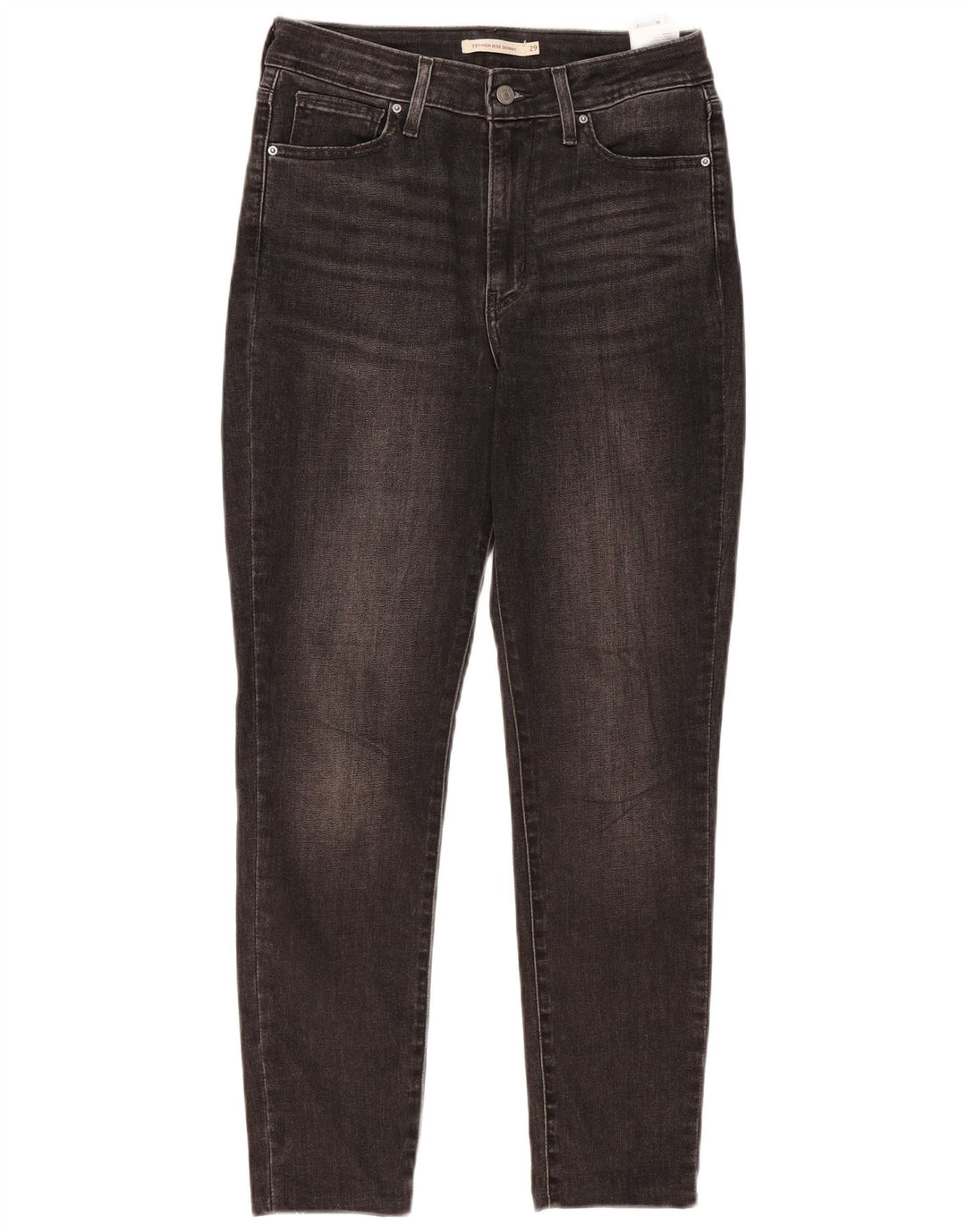 Jeans skinny a vita alta Levi's 721 da donna W29 L27 cotone nero