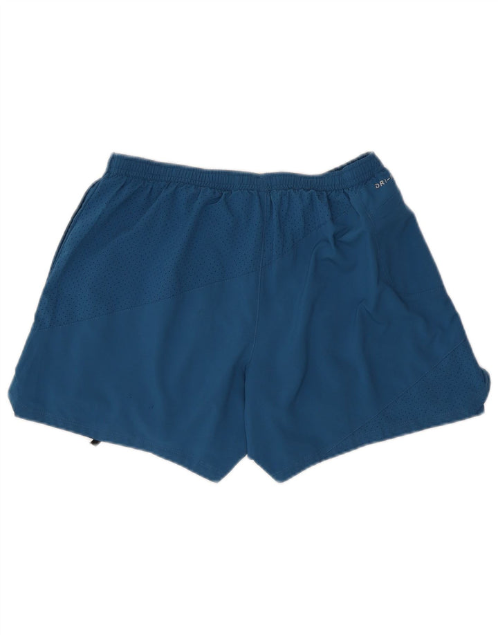 Pantaloncini sportivi Nike Dri Fit da uomo, grandi, in poliestere blu