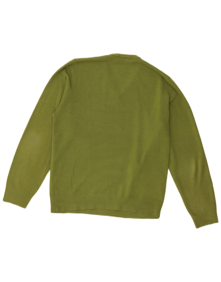 Maglione da uomo con scollo a V blu Harbour Marks & Spencer verde medio