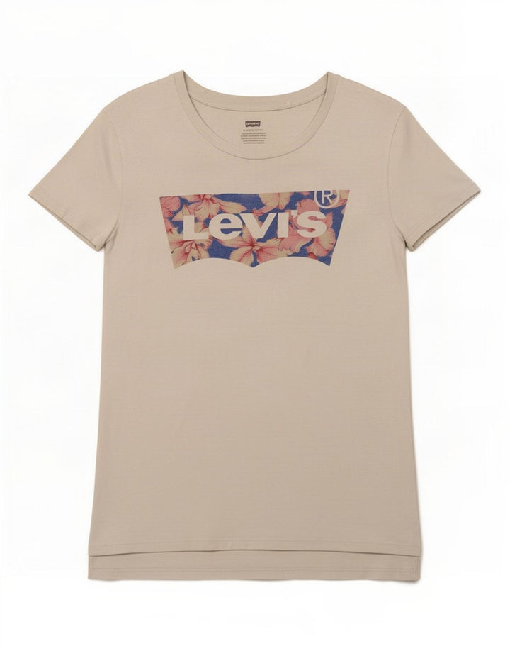 T-shirt grafica da donna Levi's Top UK 12 Medium White